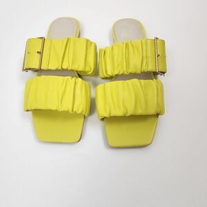 Sanctuary Women's Leather Flash Sunny Slide Heels Size 7